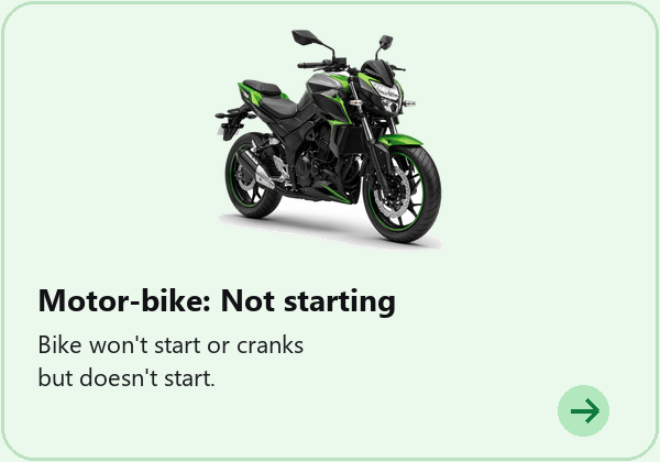 Motor bike diagnosis card